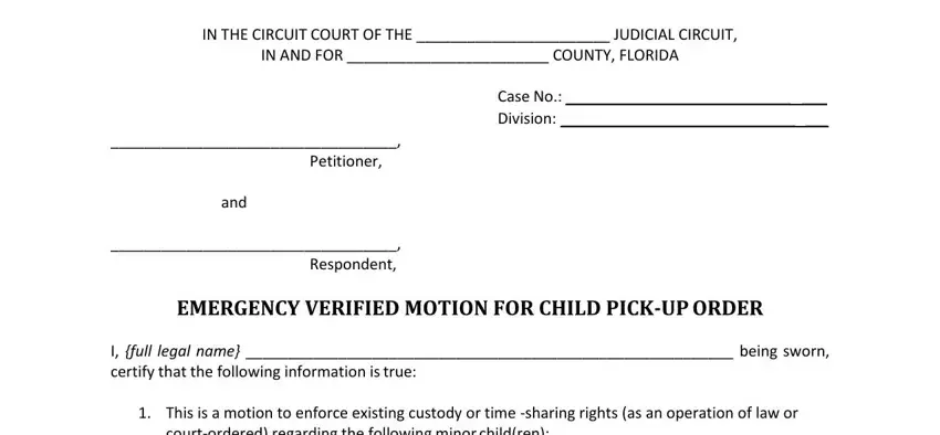 Tips to fill in fl emergency form step 2