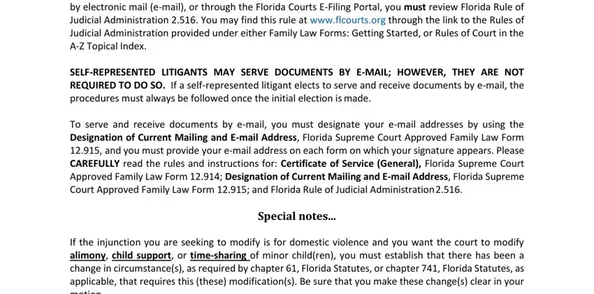Ways to fill out fl modification sexual part 1