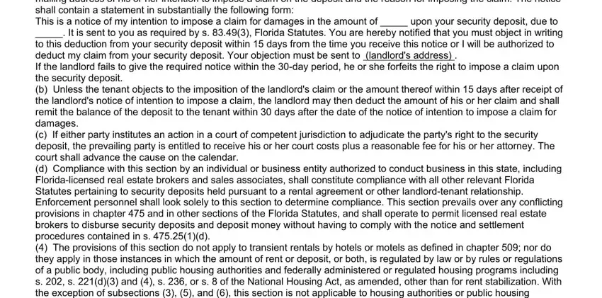 Find out how to fill in florida residential act stage 1