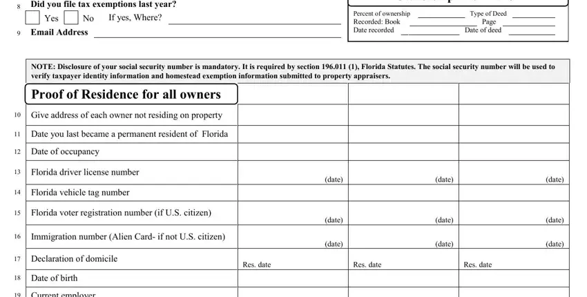Completing segment 2 of florida sole proprietorship form department of revenue