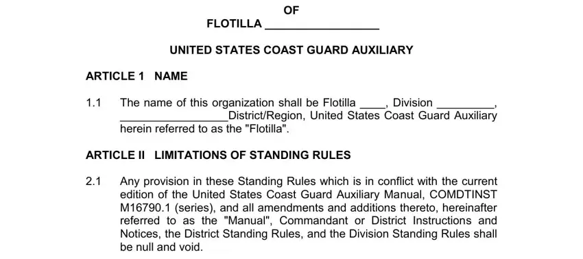 Filling in part 1 of house rules template for families