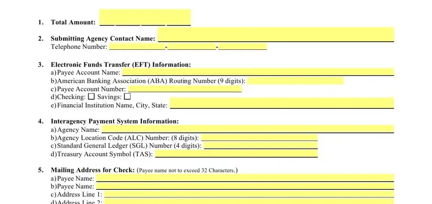Filling in part 1 in SGL