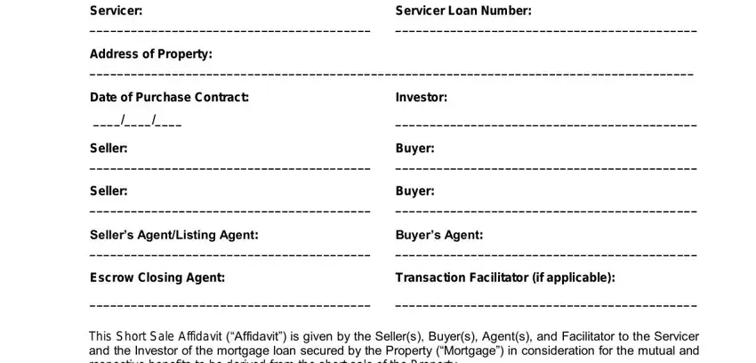 portion of empty spaces in fannie mae form 191