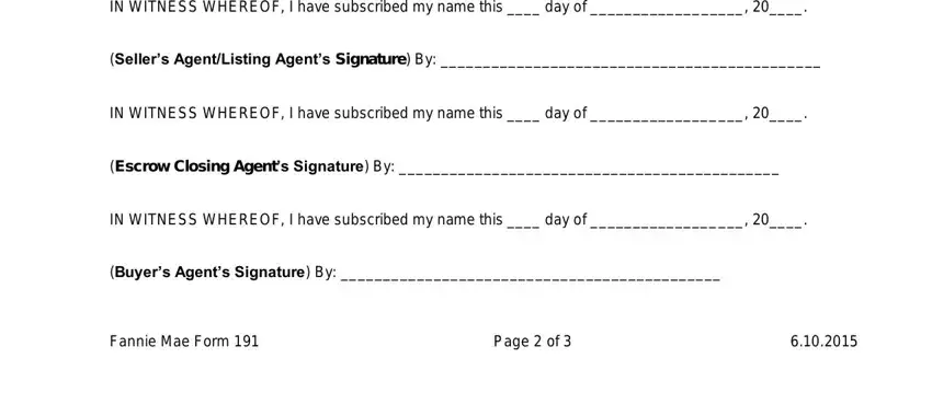 Entering details in fannie mae form 191 stage 3