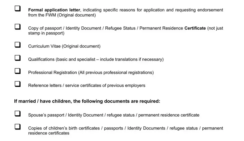 The best way to prepare fwmp application stage 5