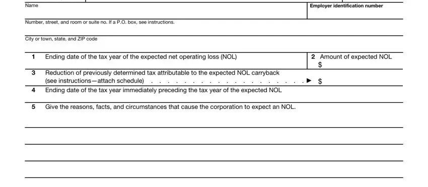 The right way to fill in Form 1138 stage 1