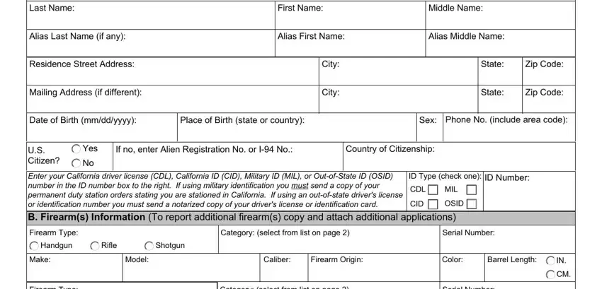 The right way to fill out how to fill form 119 step 1