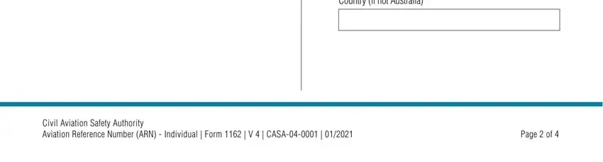 Completing part 3 in Form 1162