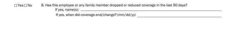 Filling out section 3 in 116m employer health insurance information