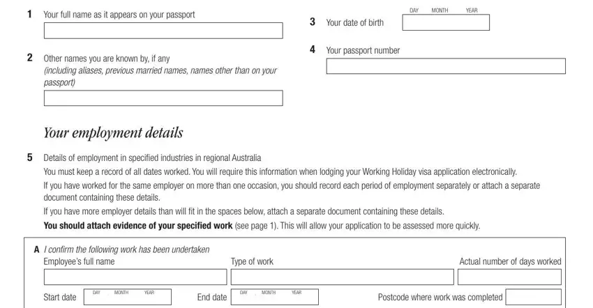 Guidelines on how to prepare 1263 employment verification step 1