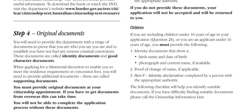 Simple tips to complete 1290 application portion 1