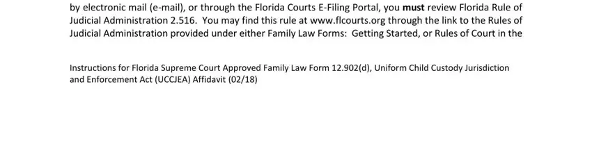 Tips to fill out uccjea florida stage 1