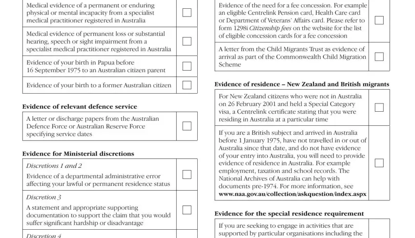 Stage number 5 of completing 1290 application