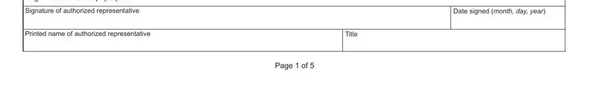form application property exemption completion process shown (stage 3)
