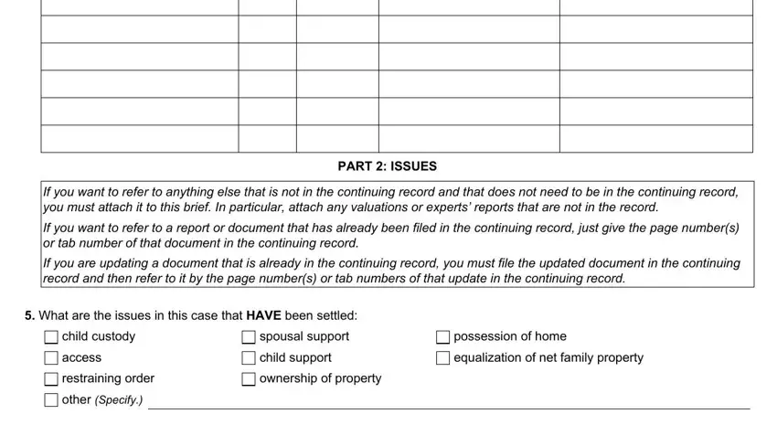 settlement conference brief completion process clarified (step 3)
