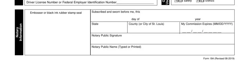 missouri form motor vehicle completion process outlined (stage 3)