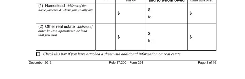 Filling in section 2 of iowa form financial affidavit dissolution marriage