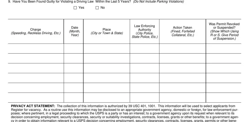 Stage number 2 in filling out ps forms printable
