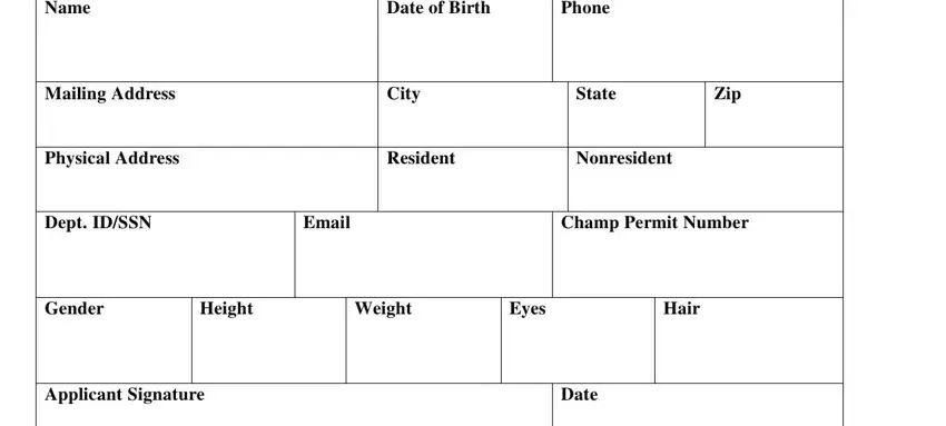 Part no. 2 for completing az application permit game fish