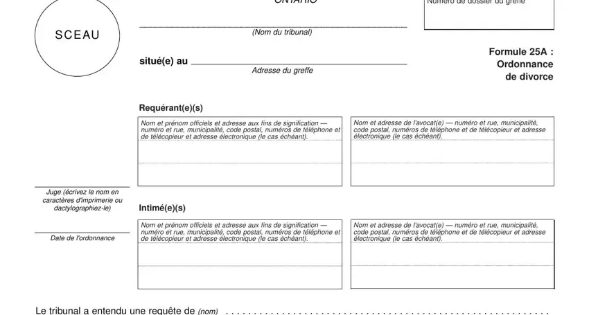 Writing segment 3 of form 25a divorce