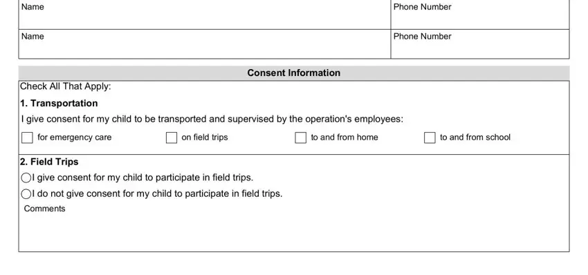 Part # 2 of filling in 2935 form