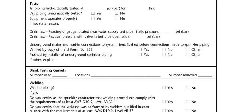 aboveground piping completion process clarified (stage 5)