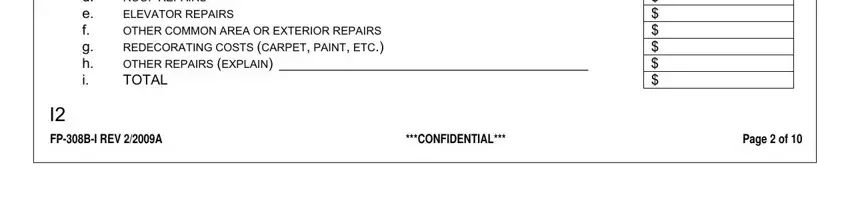 The way to fill out Form 308B I step 5