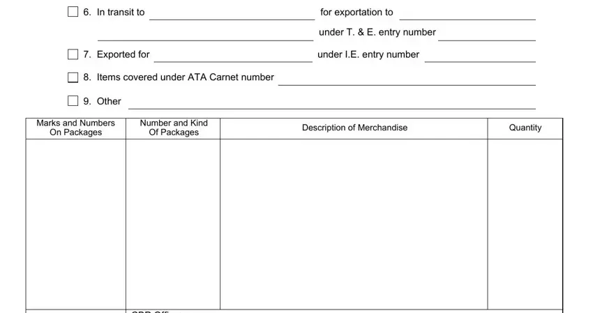 Stage no. 2 of filling out ps form 3227 r