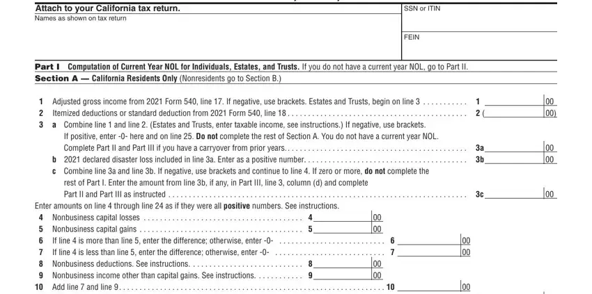 Form 3805V writing process shown (step 1)