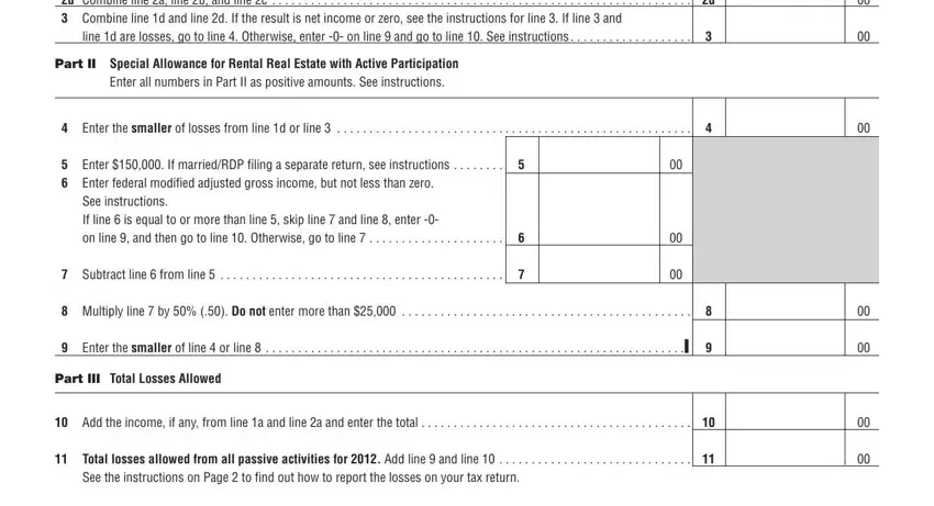 Part # 2 in filling out 1a