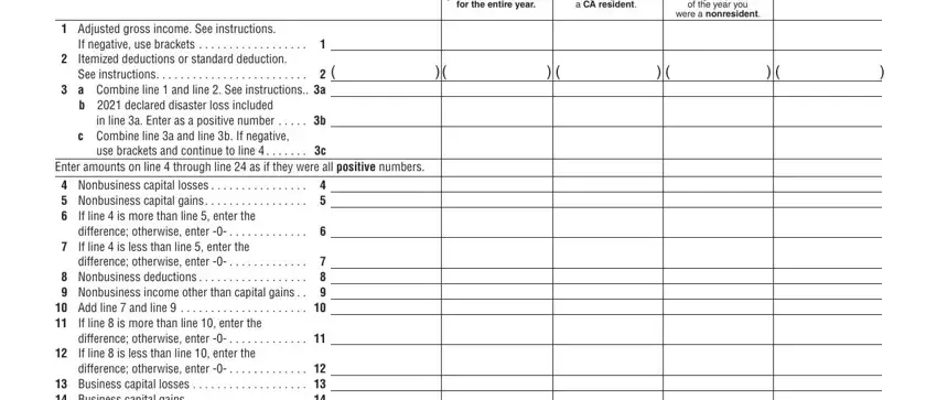 Filling out segment 3 in Form 3805V