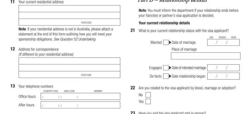 Step # 3 in filling out 40sp