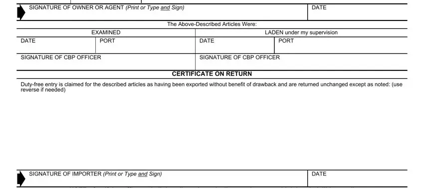 Stage number 2 of filling out certificate of registration
