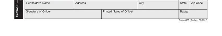 Step number 3 of submitting Form 4669 Missouri