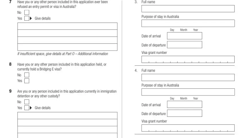 Part # 3 of filling out Form 47Of