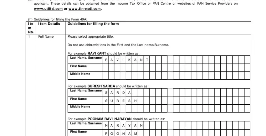 Step # 1 in submitting pan card foram