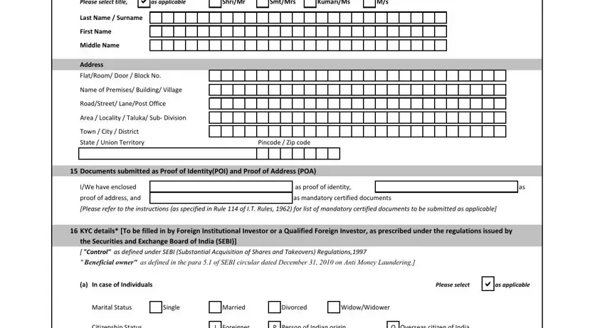 Name of Premises Building Village, Town  City  District State  Union, and SmtMrs inside pan card 49aa form
