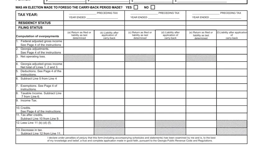 Stage # 2 of submitting Form 500 Nol