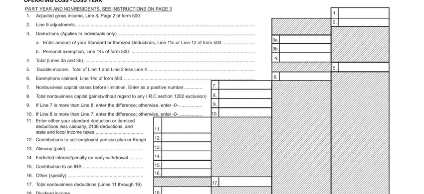 Form 500 Nol completion process described (portion 3)