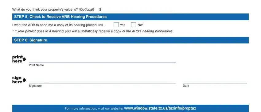 texas form 50 132 completion process shown (portion 4)