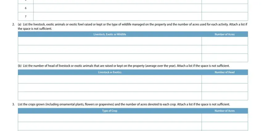Ways to complete texas property tax agricultural exemption form step 5