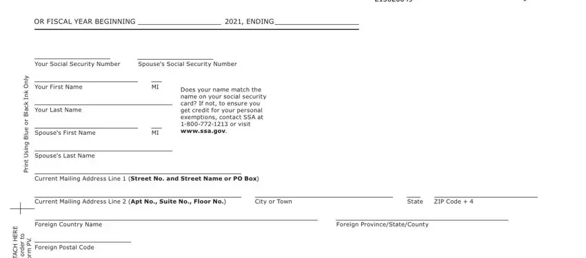 Stage no. 1 in submitting maryland state tax form form