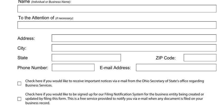 Completing segment 1 in form registrant renewal
