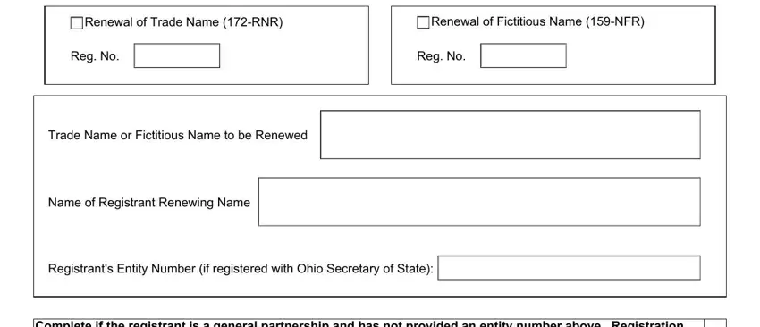 Writing segment 3 of form registrant renewal