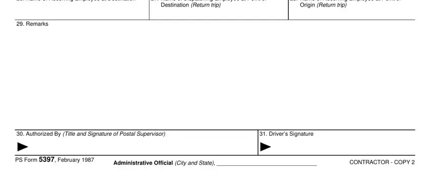 usps form 5397 completion process described (portion 4)