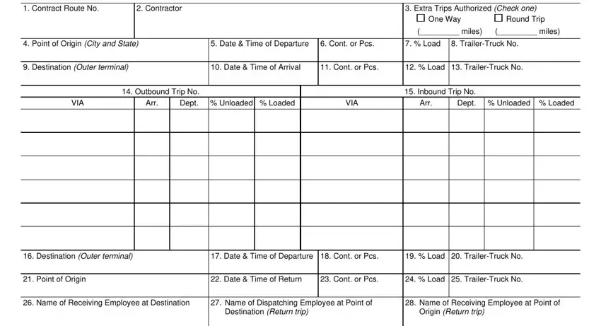 Filling in section 5 of usps form 5397