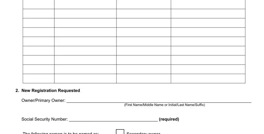 Writing section 5 of form 5446 form