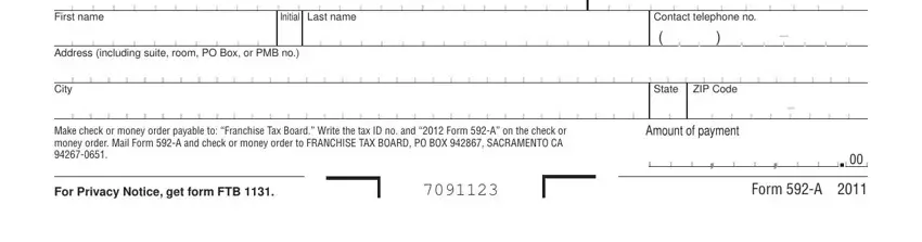 Form 592 A conclusion process clarified (step 5)
