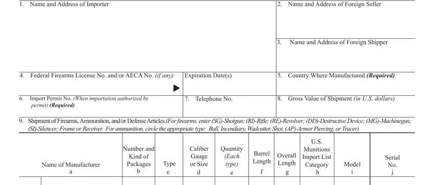 Filling in part 1 in form 6a hrsa