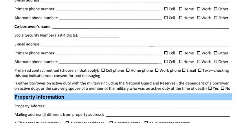 Completing part 2 in borrower assistance form 710